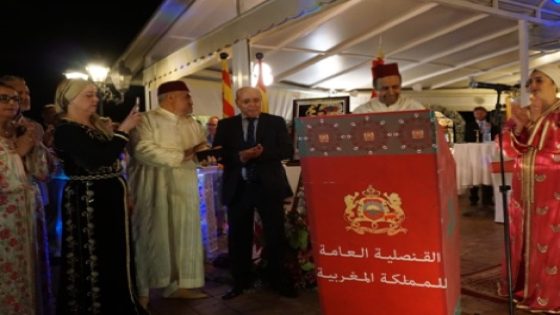 قنصلية المغرب بخيرونا تحتفي بذكرى عيد العرش
