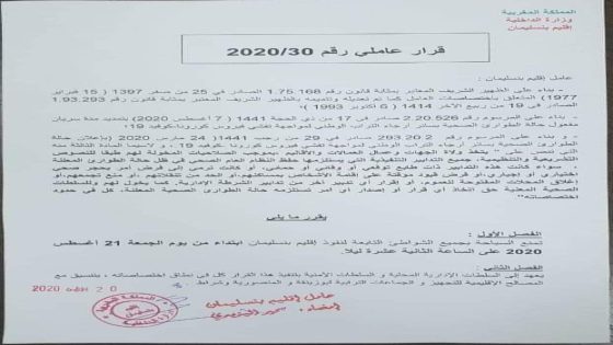 ‏السلطات المغربية تغلق شواطئ بوزنيقة والشراط والمنصورية ابتداء من اليوم